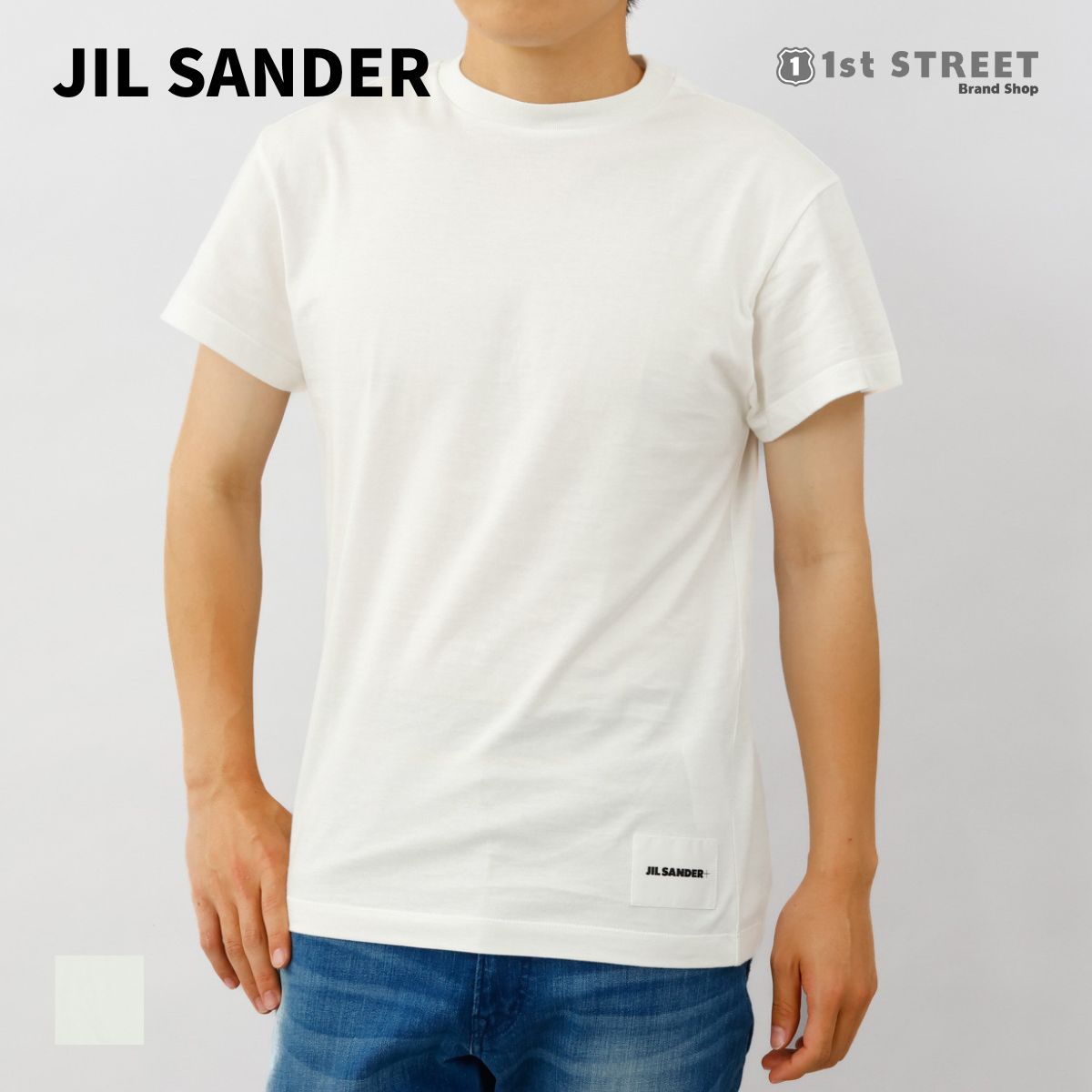 ジルサンダー JIL SANDER メンズTシャツ J47GC0001 J45048 半袖 同色3枚セット パックTシャツ 無地 白 メンズ :  j47gc0001j45048 : 1stSTREET - 通販 - Yahoo!ショッピング