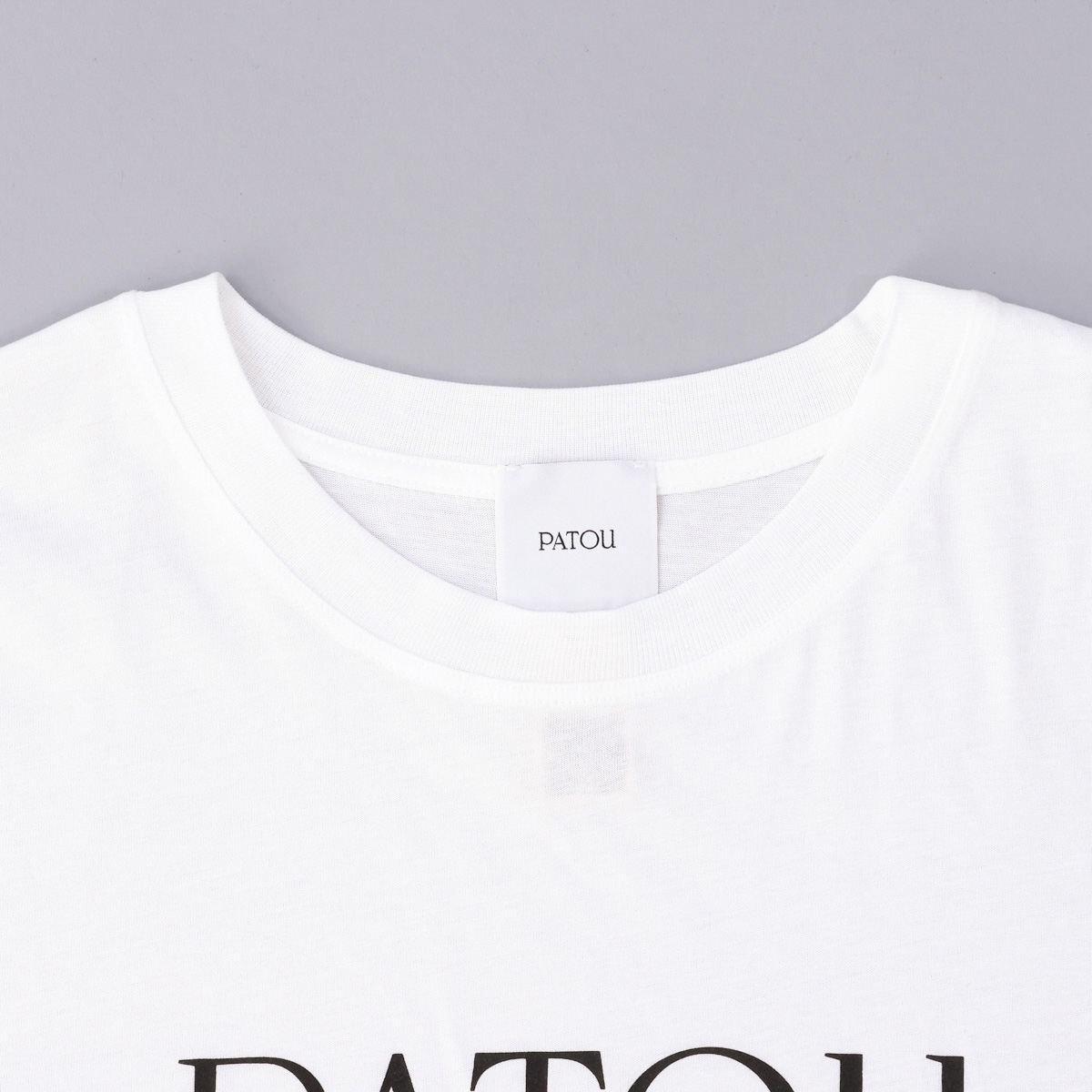 パトゥ PATOU Tシャツ ホワイト JE029 001W JERSEY ロゴ おしゃれ 人気 ブランド