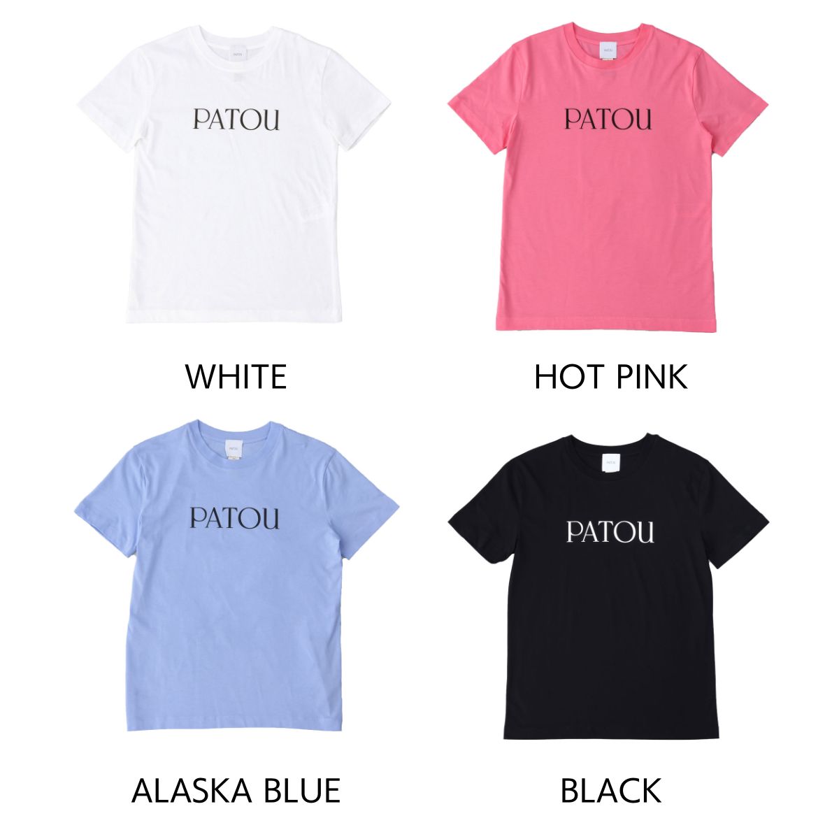 パトゥ PATOU Tシャツ ホワイト JE029 001W JERSEY ロゴ おしゃれ 人気 