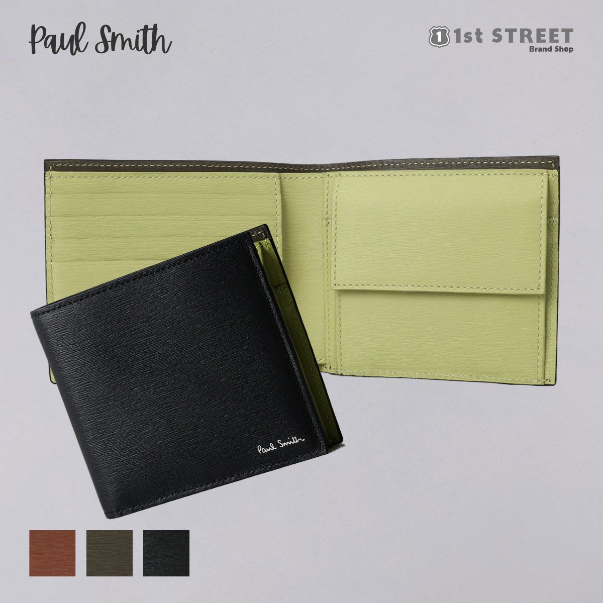 ポールスミス PAUL SMITH 2つ折財布 財布 人気 バイカラー 使いやすい 人気 ブランド M1A4833 LSTRGS