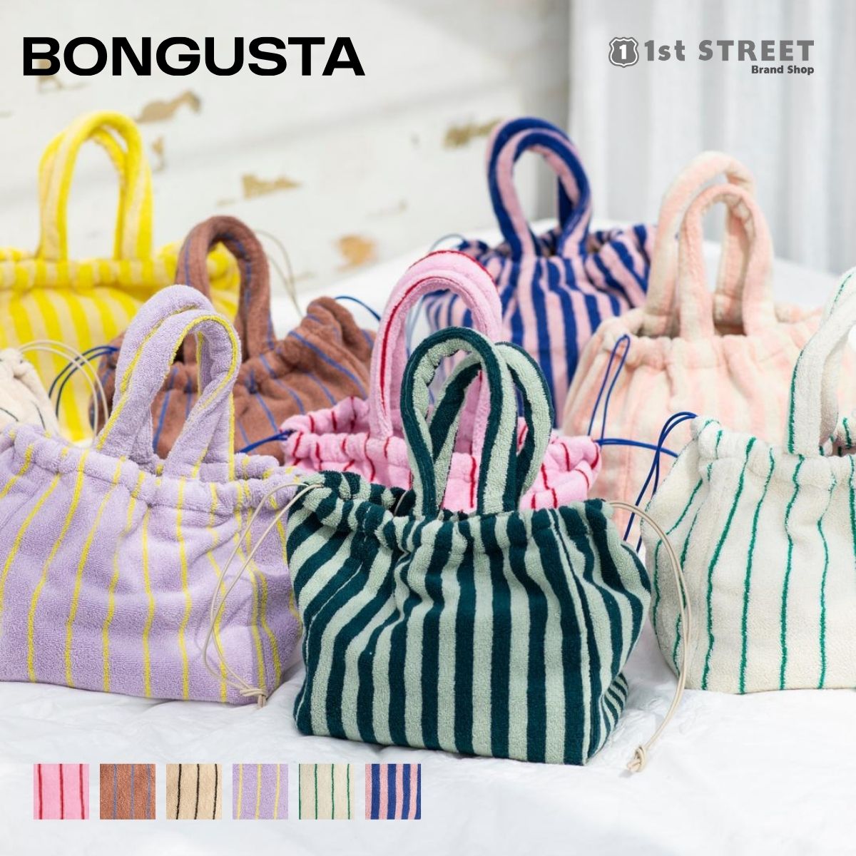 BONGUSTA ハンドバッグ ストライプ NARAM HANDBAG SMAL nmhandsstripe.jpg