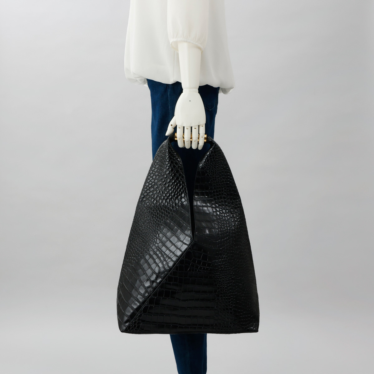 MM6 ブラック ハンドバッグ MM6 並行輸入 エムエムシックス メゾン マルジェラ MAISON MARGIELA
