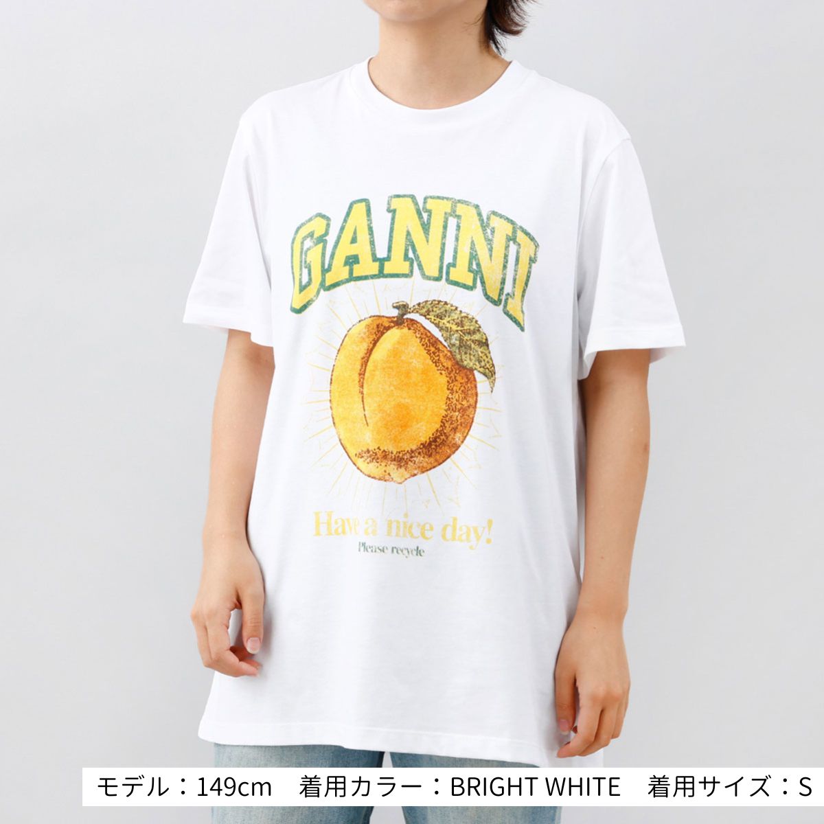 ガニー レディース 半袖Tシャツ T3644 252 ガニー レディース 半袖Tシャツ T3644 252 (Ganni/Tシャツ
