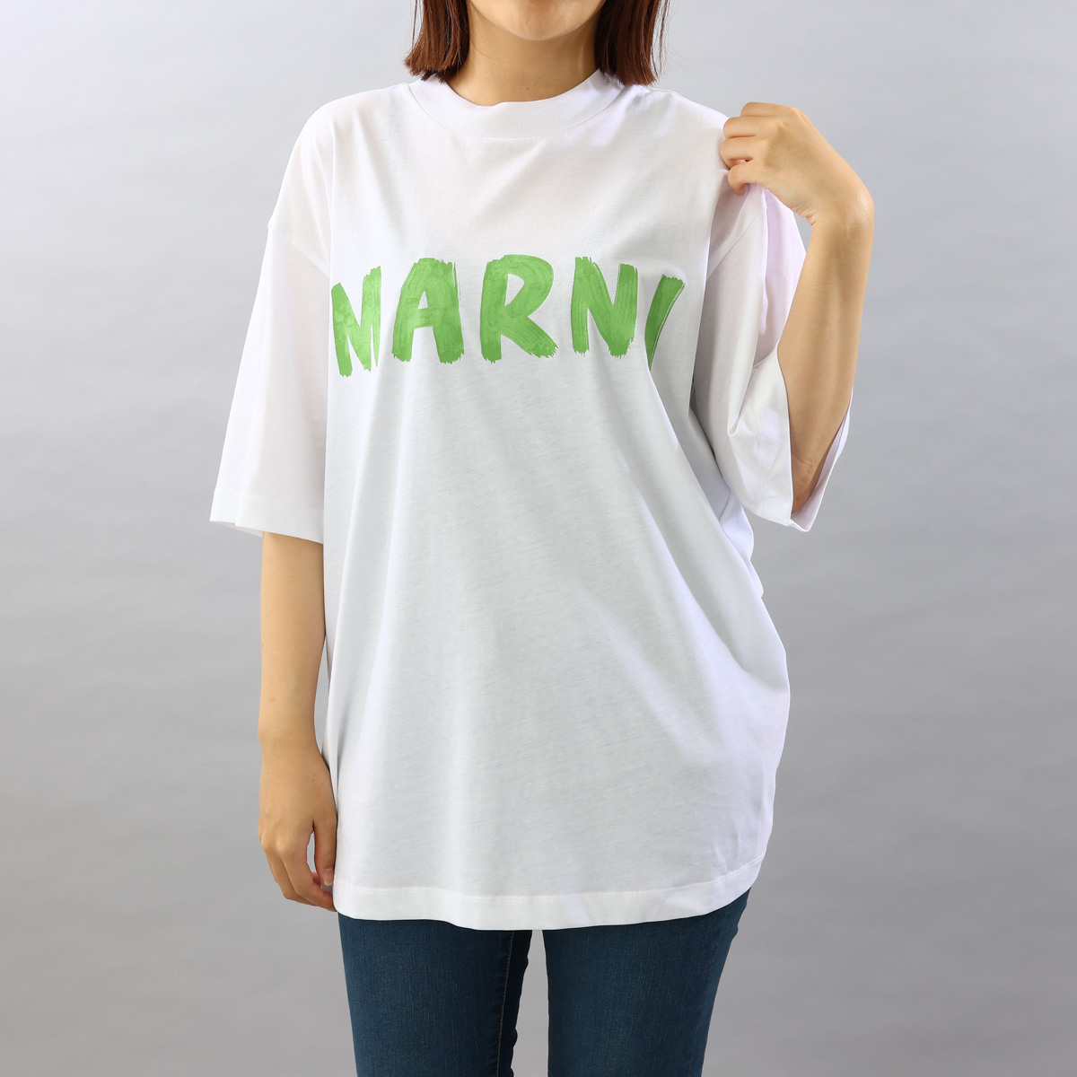 マルニ MARNI Tシャツ ロゴT コットン 半袖 おしゃれ 人気