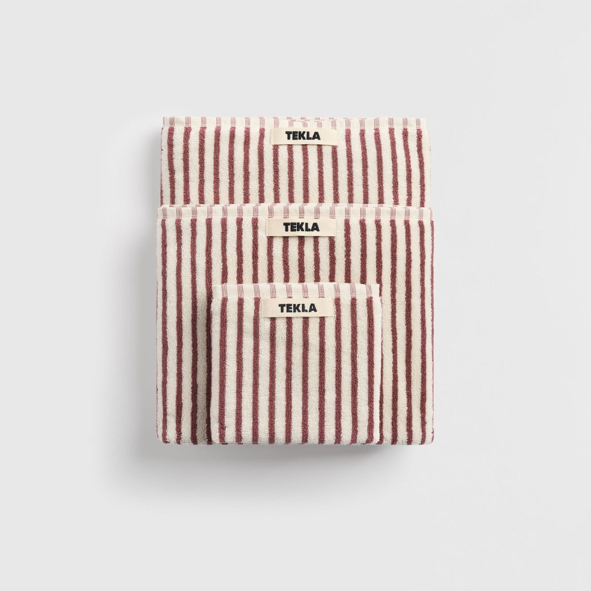 TEKLA（テクラ） 正規販売店 タオル 30×50cm ゲストタオル ストライプ