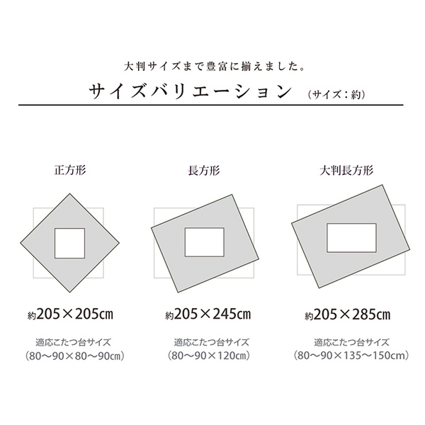 送料無料 】こたつ布団 正方形 単品 和柄 市松模様 グリーン 約205