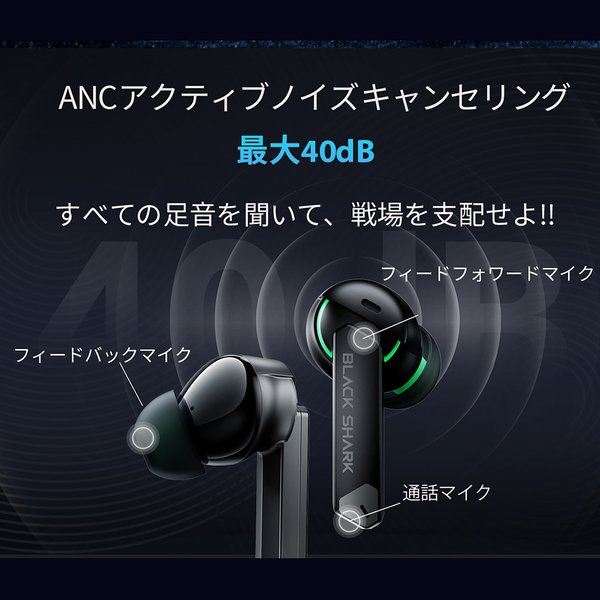 Black Shark ブラックシャーク JoyBuds Pro ANCノイズキャンセリング