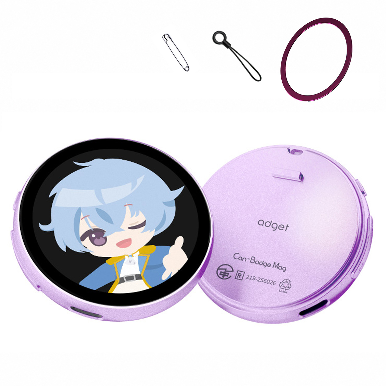 ☆ デジタル缶バッジ Can-Badge ☆ 2個セット ☆ 推し活 ☆ Can-Badge Mag（キャンバッジマグ）マグネット デジタル缶バッジ 画像