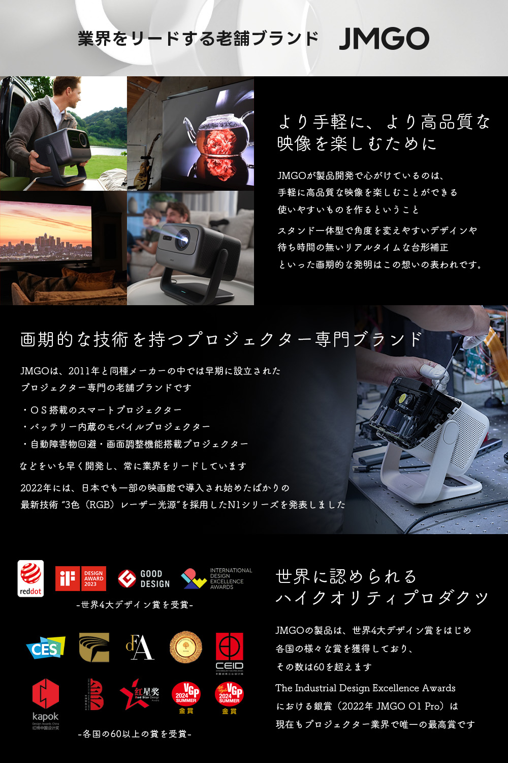 JMGO N1S Ultimate 4K ブランド紹介