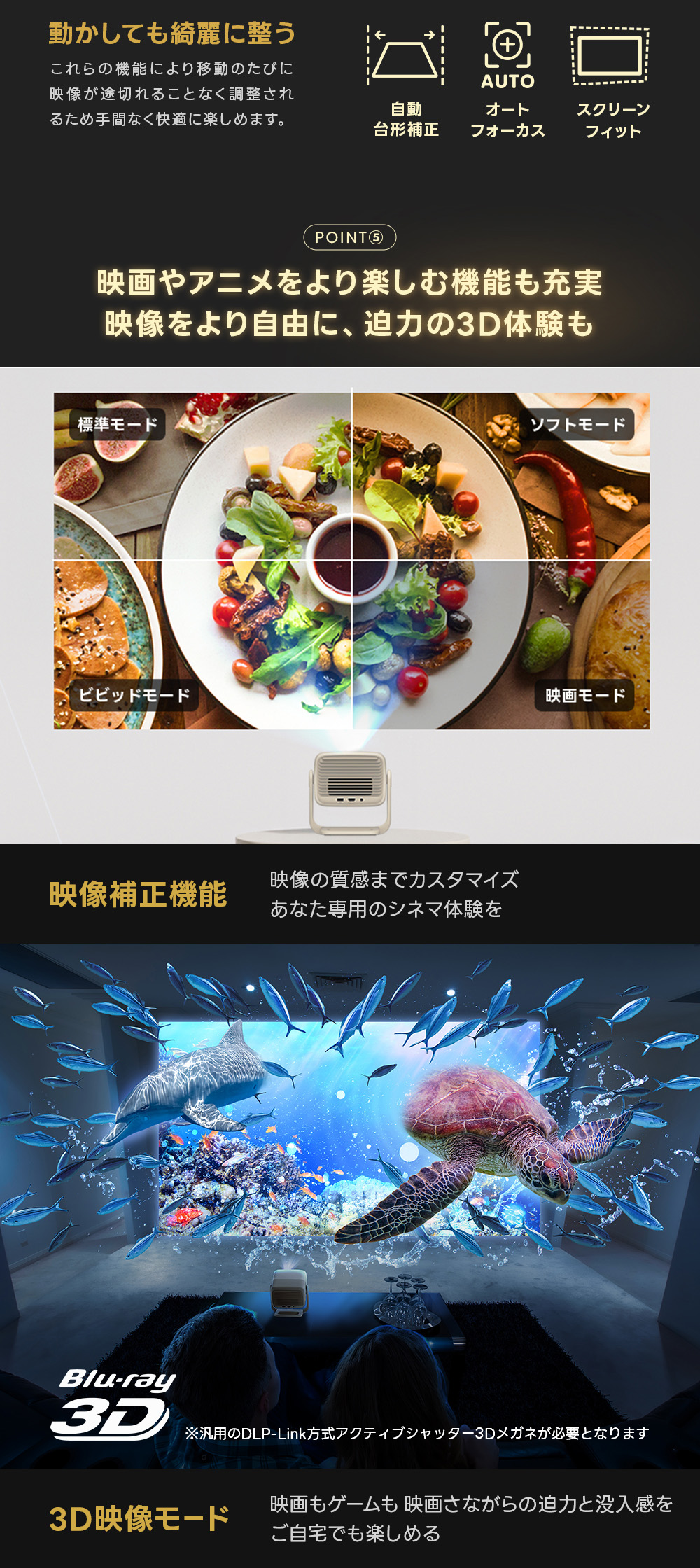 JMGO N1S nanoS ゲーム、３D,キャスト