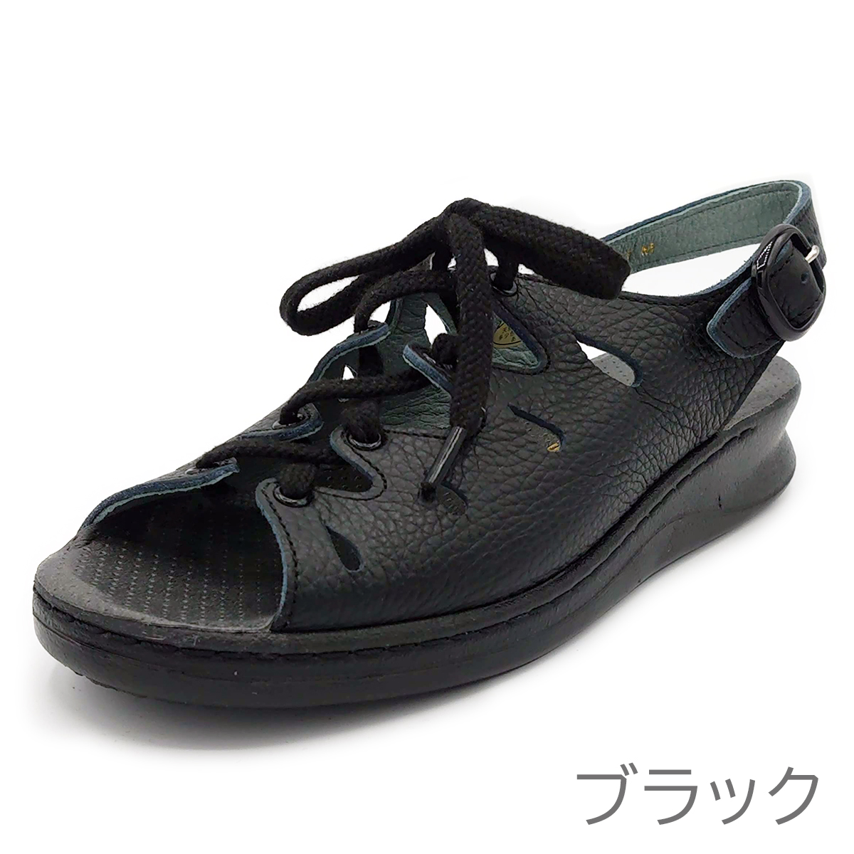 ハッシュパピー 黒ベルトサンダル M23㎝ ハッシュパピー 黒ベルトサンダル M23㎝ ハッシュパピー 黒