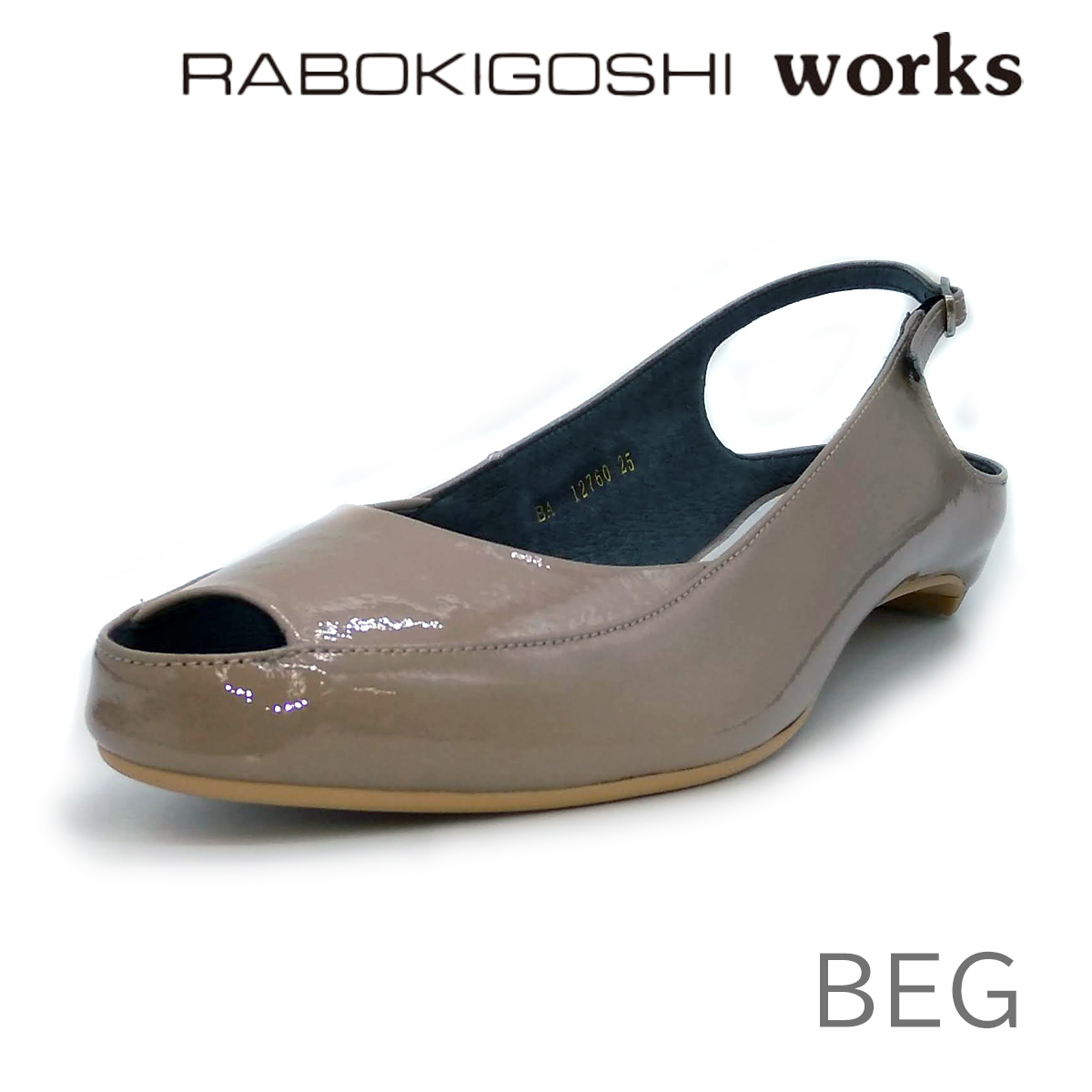 RABOKIGOSHI works ラボキゴシ　ワークス バックストラップ パンプス 12760 大...