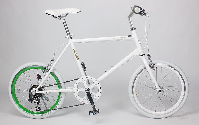 自転車 ミニベロ クロスバイク 20インチ シマノ製6段変速 小径車
