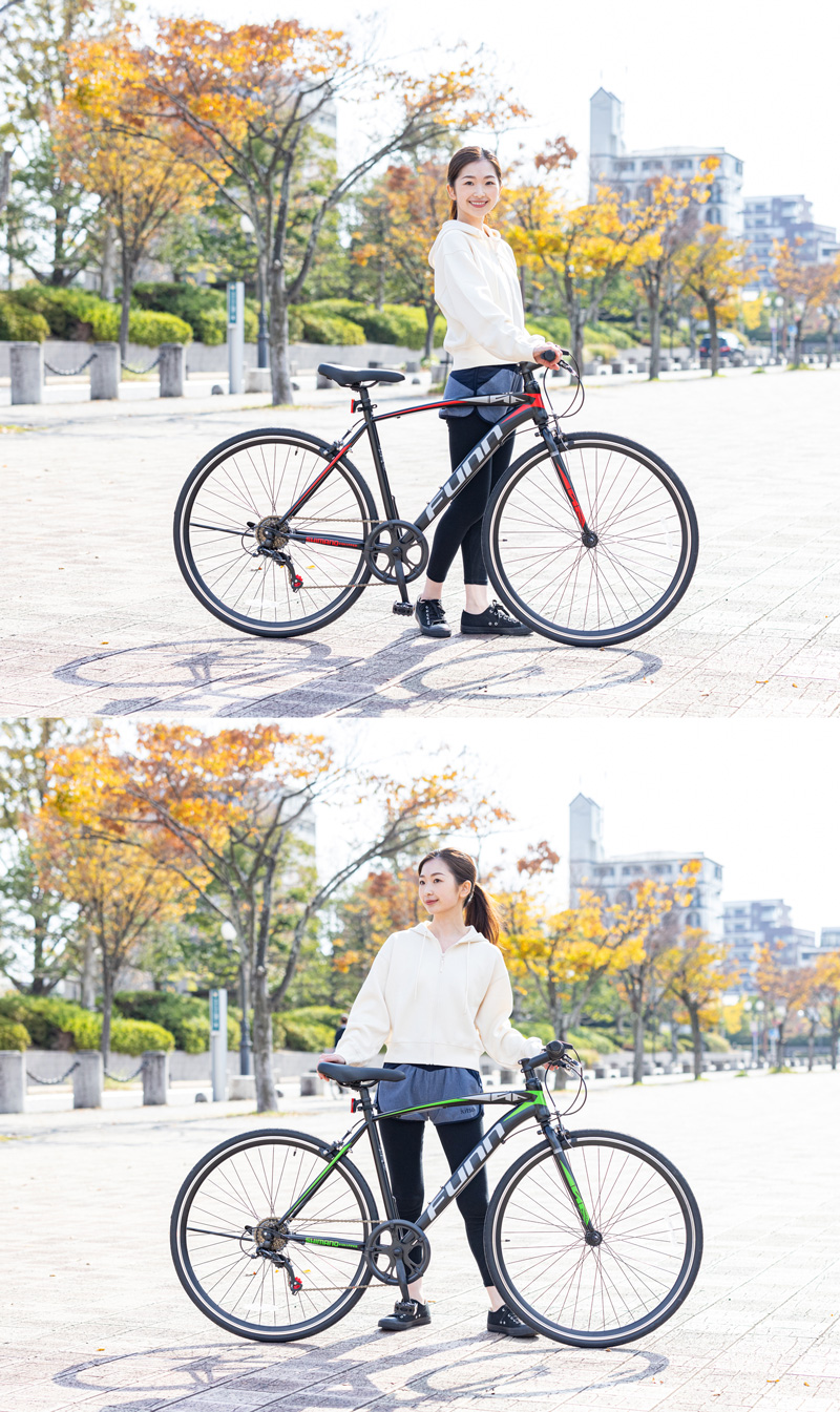 クロスバイク 700C シマノ製6段変速 自転車 初心者 女性 軽量 入学祝い 