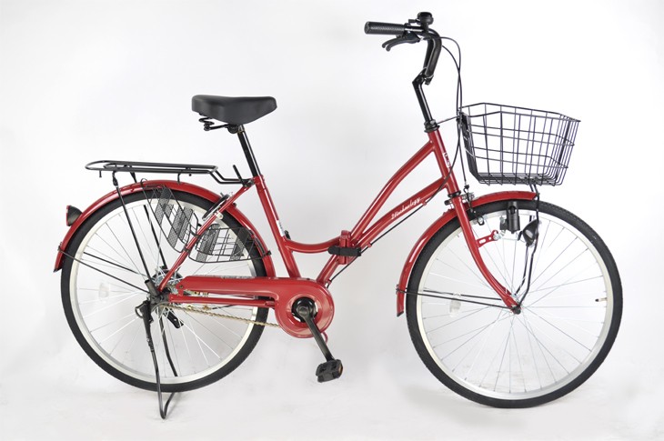 ママチャリ シティサイクル 24インチ 自転車 折りたたみ プレゼント 子供乗せ 通勤 通学 安い 人気 おすすめ 送料無料 MC240