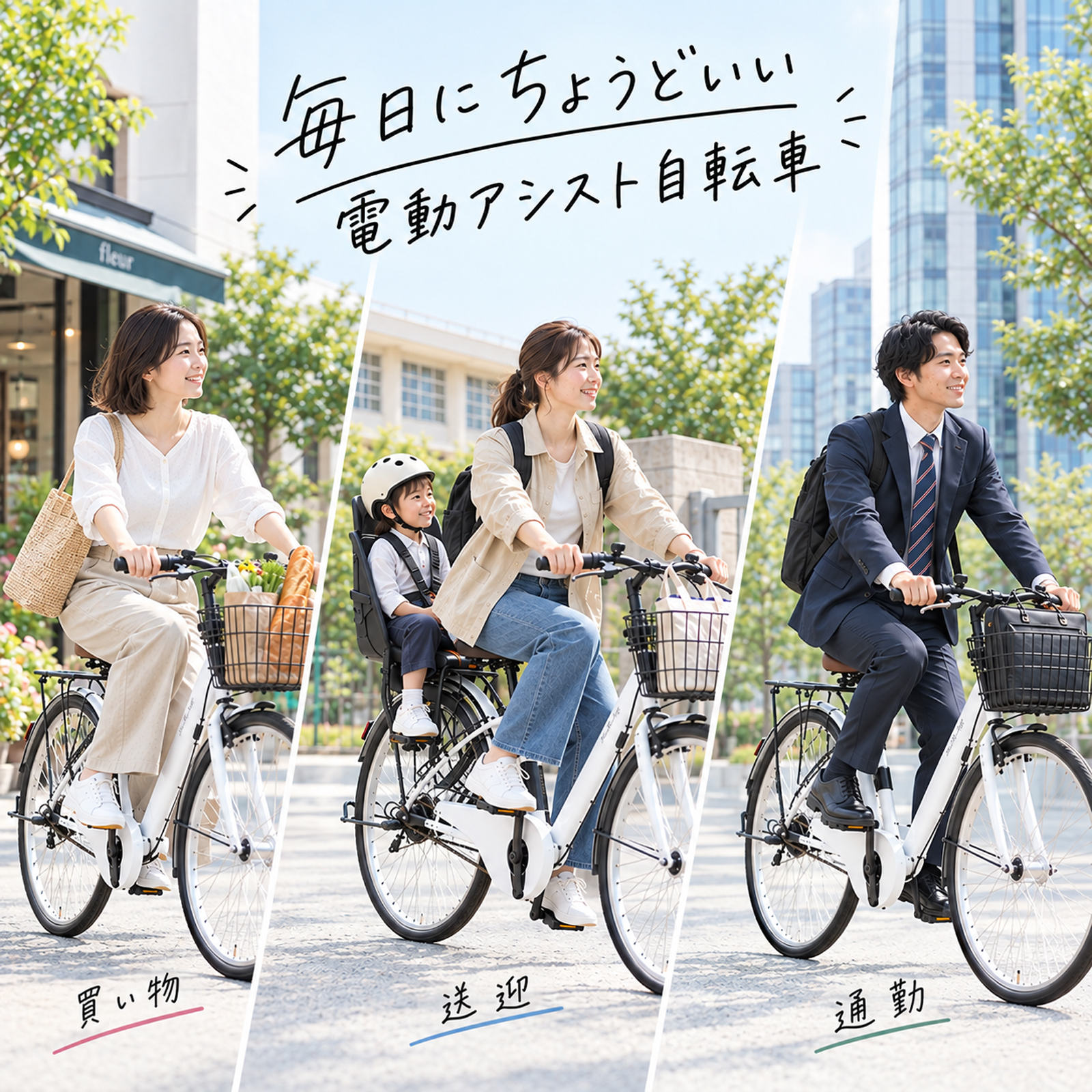 3年間無料補償サービス付 電動アシスト自転車 自転車 電動自転車 26インチ 折りたたみ自転車 チャイルドシート装着可 子供乗せ 簡単3ステップで完成 NECT260 関連画像5