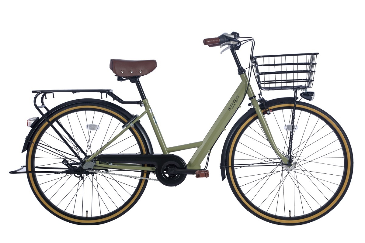 自転車 26インチ 完成品 組立不要 シティサイクル シマノ製 内装3段