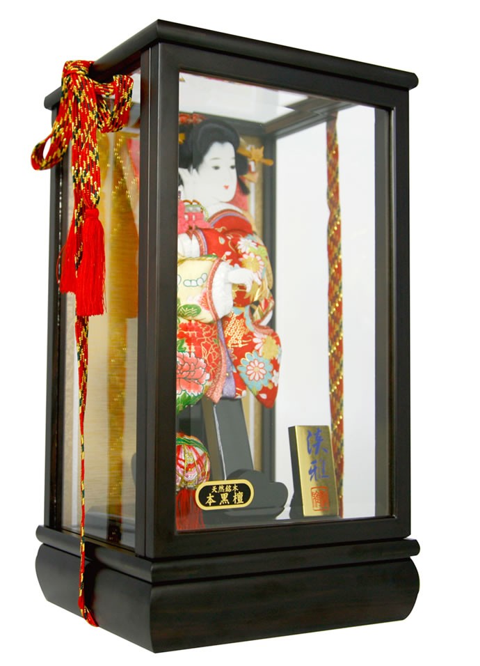 羽子板羽子板飾り正月飾り本黒檀