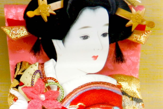 フジキ 【100周年記念祭】羽子板 初正月 ケース飾り 振袖 金彩友禅 本