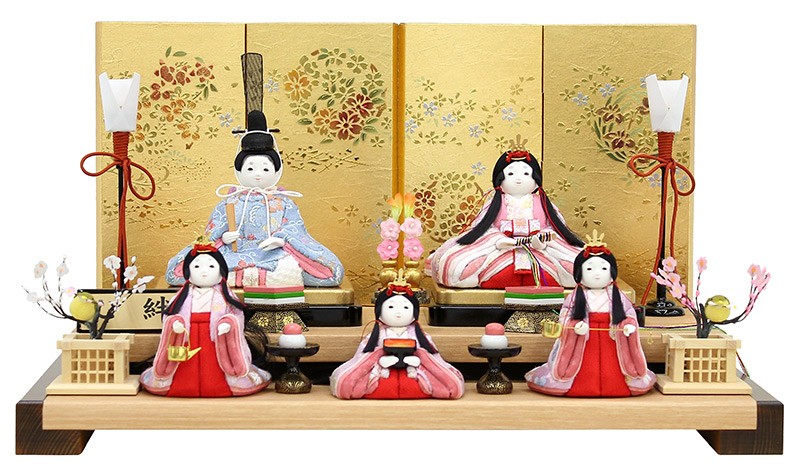 100周年記念祭】雛人形 コンパクト ひな人形 雛 木目込人形飾り 二