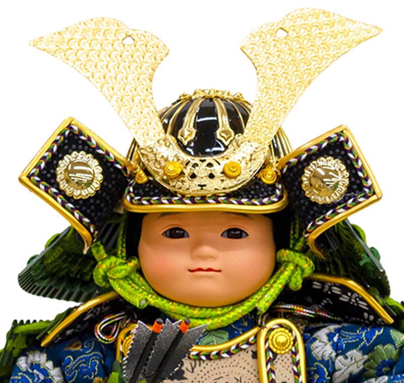 100周年記念祭】五月人形 子供大将飾り 単品 武者人形 清雲斉作 鎧着