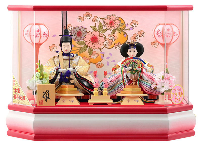 人形屋ホンポ(NINGYOYA HOMPO)雛人形 コンパクト アクリルケース 親王