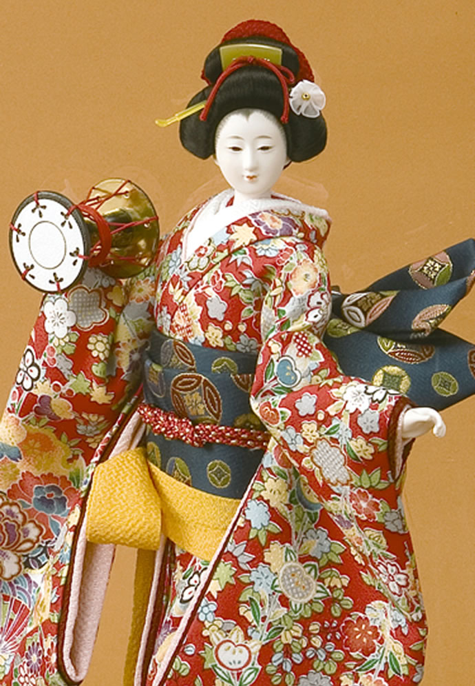 100周年記念祭】日本人形 尾山人形 ケース飾り 極上本頭 極上6号 寿