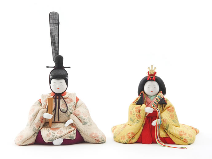 原孝洲 雛人形 飾り方 コンパクト おしゃれ 木目込み 弥生雛 龍村裂
