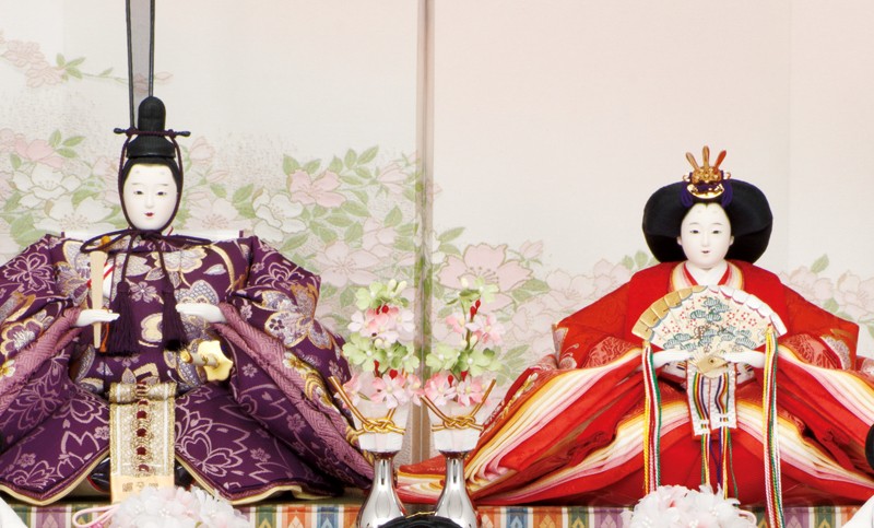 今井玄花 掛け軸　立ち雛　ひなまつり　ひな人形 ミニ掛け軸（立型）今井玄花 立雛【直筆作品】