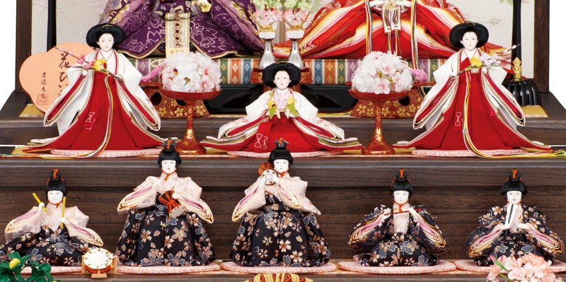 吉徳大光 【100周年記念祭】雛人形 飾り方 三段 雛 名匠・逸品飾り