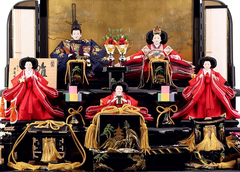 平安豊久 雛人形 三段 名匠・逸品飾り 平安豊久作 宮秀利休平安