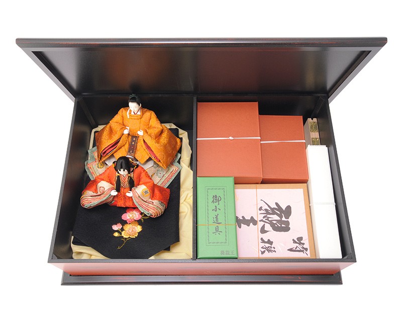 スキヨ人形研究所 雛人形 コンパクト 収納飾り 柴田家千代作 葵