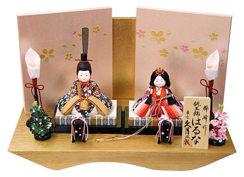 ひな人形 木目込み 吉野雛 峰月作 屏風と台座別売り - 雛人形・ひな祭り