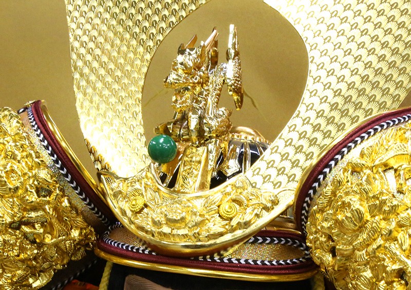 久月 五月人形 子供大将飾り 平飾り 武者人形 高床飾り すこやか