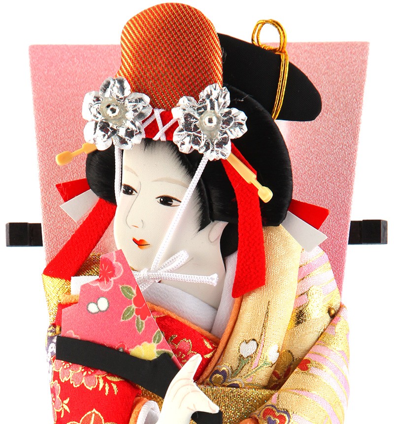 久月 羽子板 お祝い 初正月 コンパクト ミニ 豆羽子板 浅妻 8寸