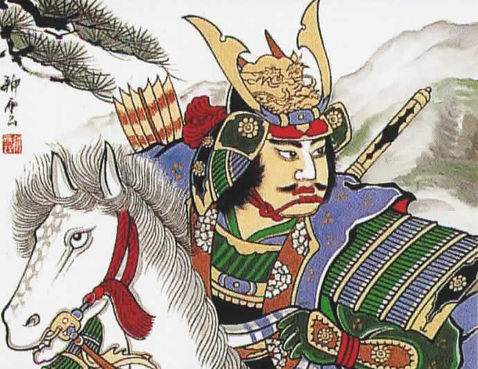 ●オススメ新品●　五月人形　のぼり旗　武者絵（源義経） 楽天市場】大畑の武者絵幟 武者のぼり 源義経 5.4m 20号