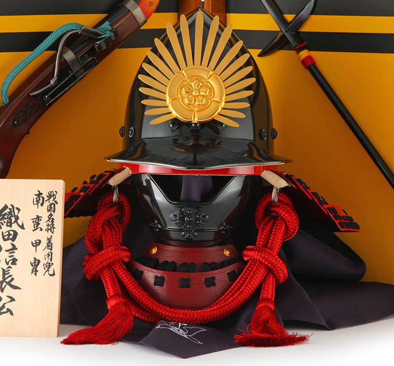 100周年記念祭】五月人形 鈴甲子雄山 織田信長公 着用 兜平飾り 兜飾り