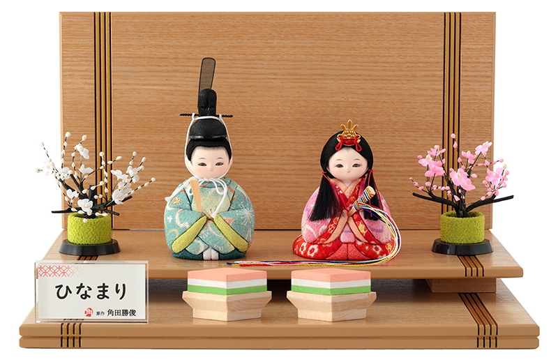 ひなまり 【100周年記念祭】雛人形 コンパクト 木目込み お雛様 親王