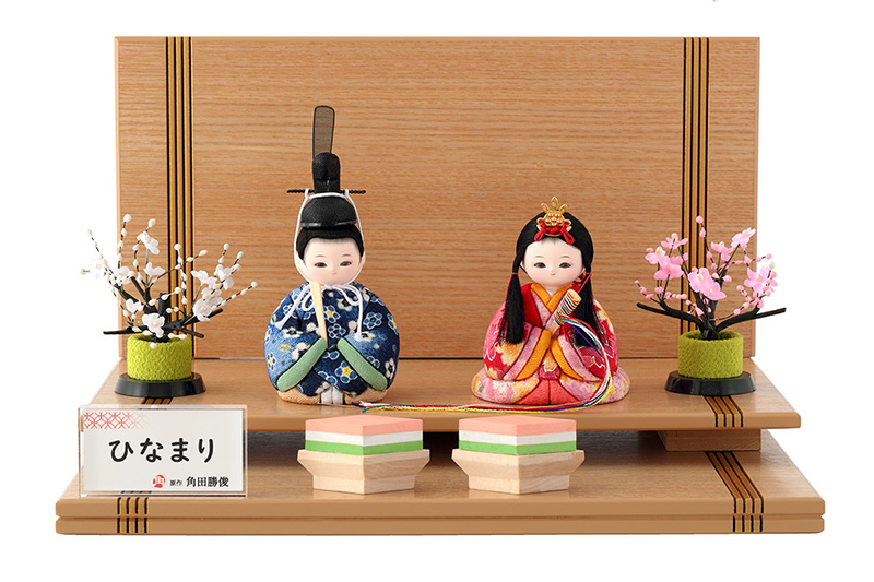 ひなまり 【100周年記念祭】雛人形 コンパクト 木目込み お雛様 親王