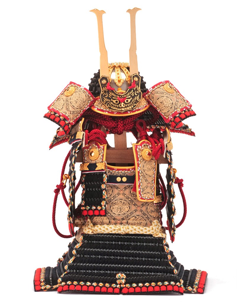 五月人形 鎧単品 鎧飾り 雄山作 源氏八領鎧 膝丸鎧 五分の一 mi