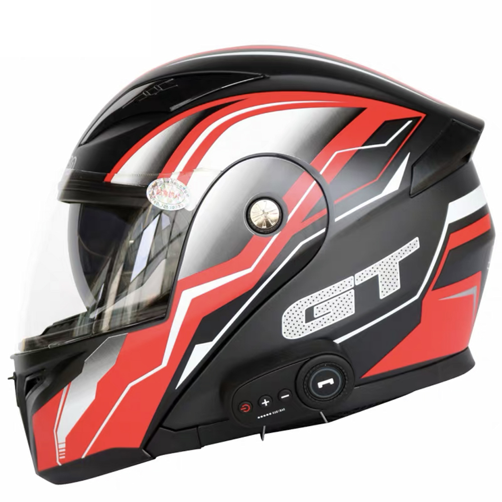 Bluetooth付き システムヘルメット フルフェイス システム ブルートゥース付き フルフェイスヘルメット 耐衝撃性 防霧 通気吸汗