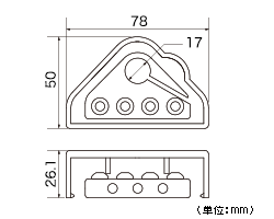 レグザット レグザット AT-RX71BP プラス側バッテリーターミナル D端子