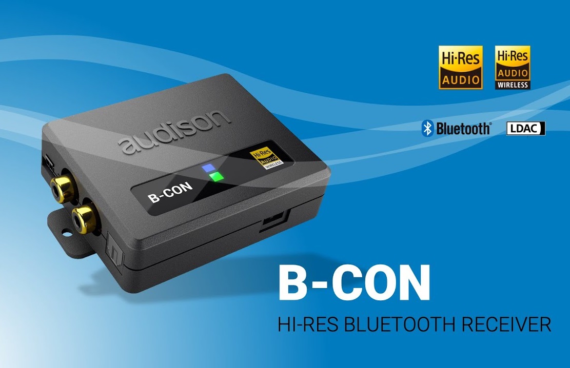 オーディソン　正規品　B-CON　ハイレゾブルートゥースレシーバー　ブルートゥース5.0対応　光デジタルとアナログRCA出力　 高解像度に対応したHi-Fiモデル