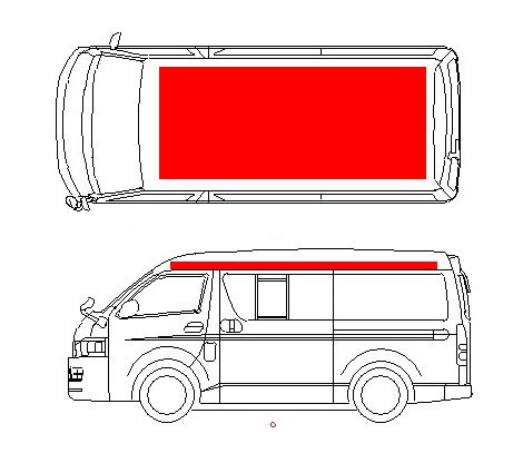 のり　キャラバン専用/キャラバンE25/キャラバンE26/NV350/ キャラバン専用サイズ/+47/キャラバンE25/キャラバンE26/NV350 【公式
