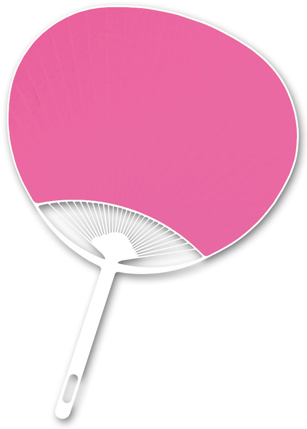 カラーうちわ 色付き無地 335×237mm 全6色 応援 ダンス 小学生 中学生