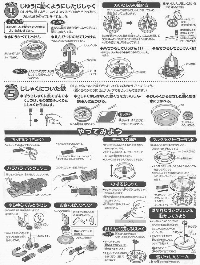 小学3年生 理科実験教材 じしゃく A型（磁力の実験教材） : shw-1125