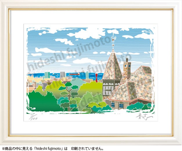 K-034 SL ふじもと秀志 ふるさと風景画 SL風景アート SLの風景画