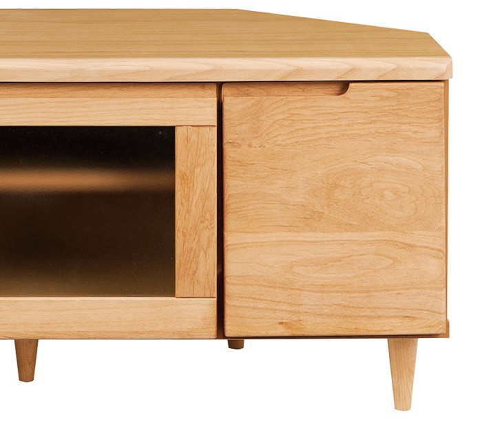 コーナー　テレビ台　天然木 コーナー テレビ台 無垢 100幅 シンプルで高品質な天然木のテレビ