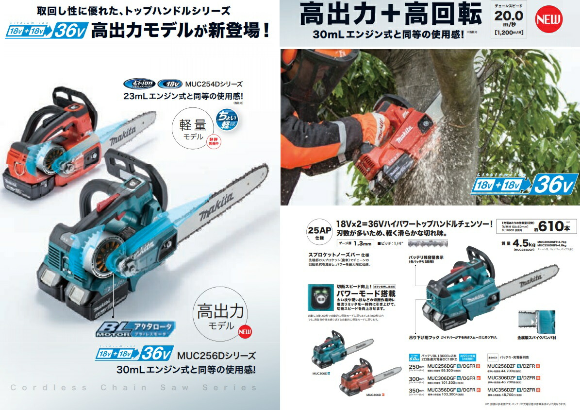 マキタチェンソーMUC256D 250㎜ 自転車 工具/メンテナンス 自転車 工具