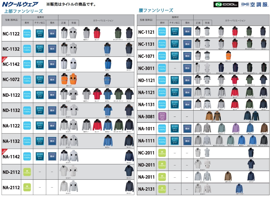 空調服 TM NC-1142 ブルー 上部ファン ベスト 3Dエリ 脱着フード対応